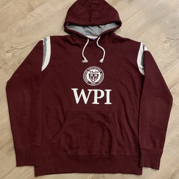 Vintage Y2K Champion Worcester Polytechnic Institute WPI Hoodie Men's Small S - Picture 1 of 6